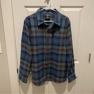 Men's Large Sherpa Rudra Long Sleeve Plaid Shirt - New without Tags